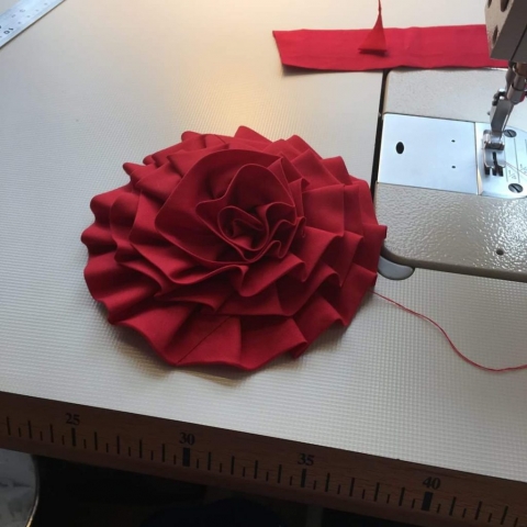 making a rose